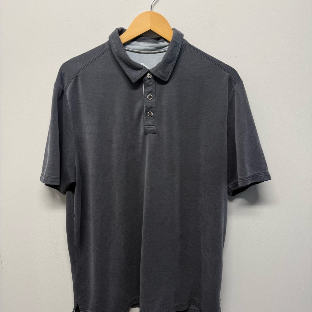 Tommy Bahama Dark Gray Polo Shirt Flaws Men’s size XL